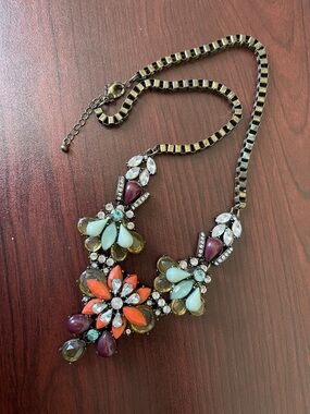 Statement Floral Multicolor Necklace - Women Jewelry